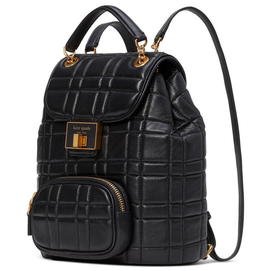 Evelyn Quilted Leather Small Backpack