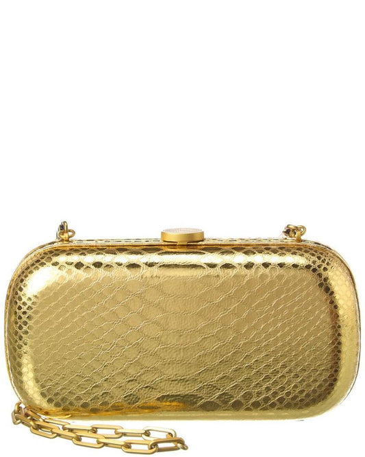 Michael Kors Collection Pill Leather Minaudiere Clutch