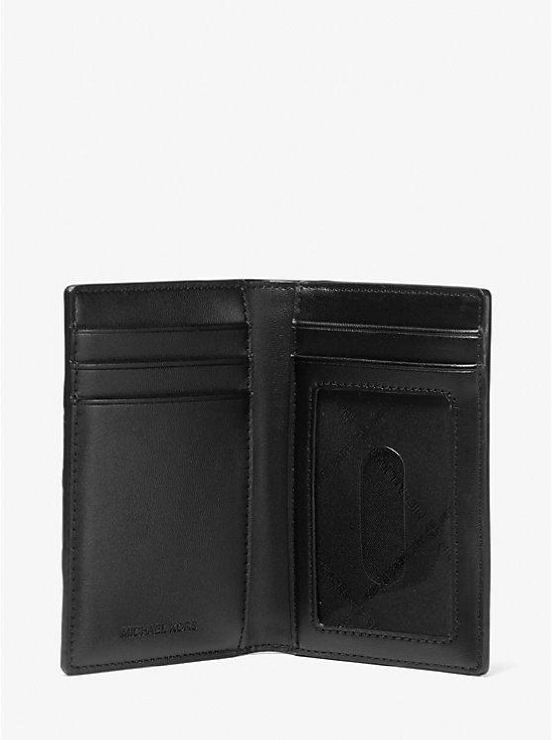 Signature Logo Stripe Bi-Fold Card Case