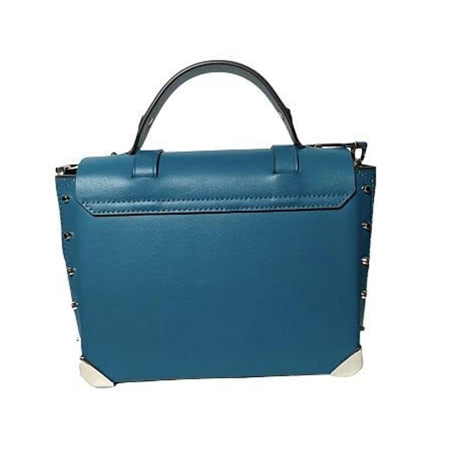 Michael Kors Manhattan Top Handle Leather Satchel Crossbody Bag