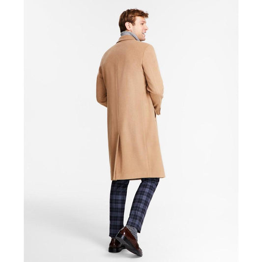 Men's Classic-Fit Solid Wool Blend Overcoats