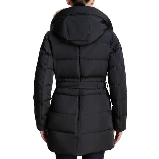 Women's Faux-Fur-Collar Hooded Down Puffer Coat, Created for Macy's