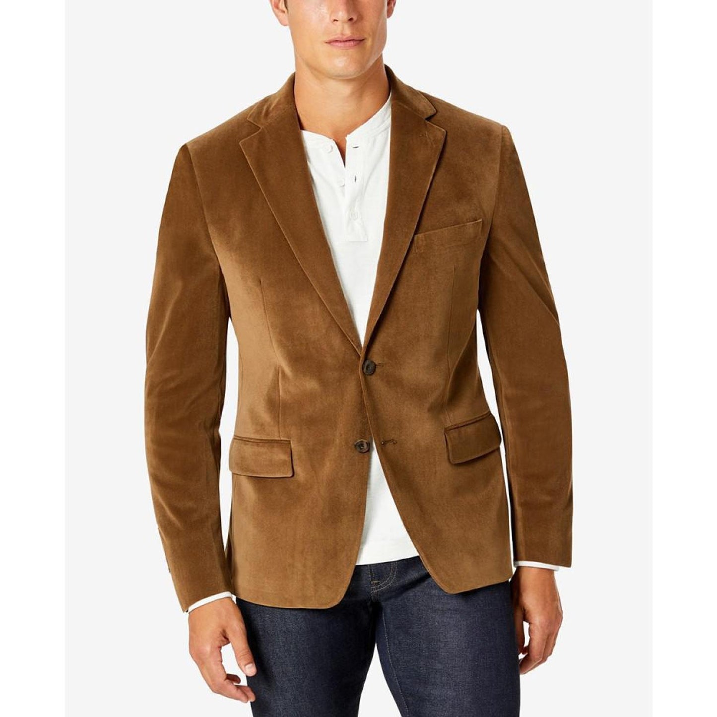 Men's Modern-Fit Velvet Blazer