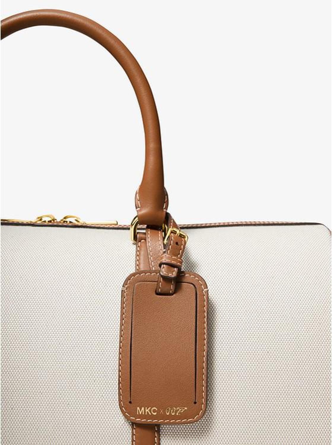 MKC x 007 Bond Cotton Canvas and Leather Weekender Bag