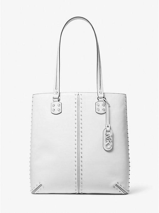 Astor Large Studded Leather Tote Bag