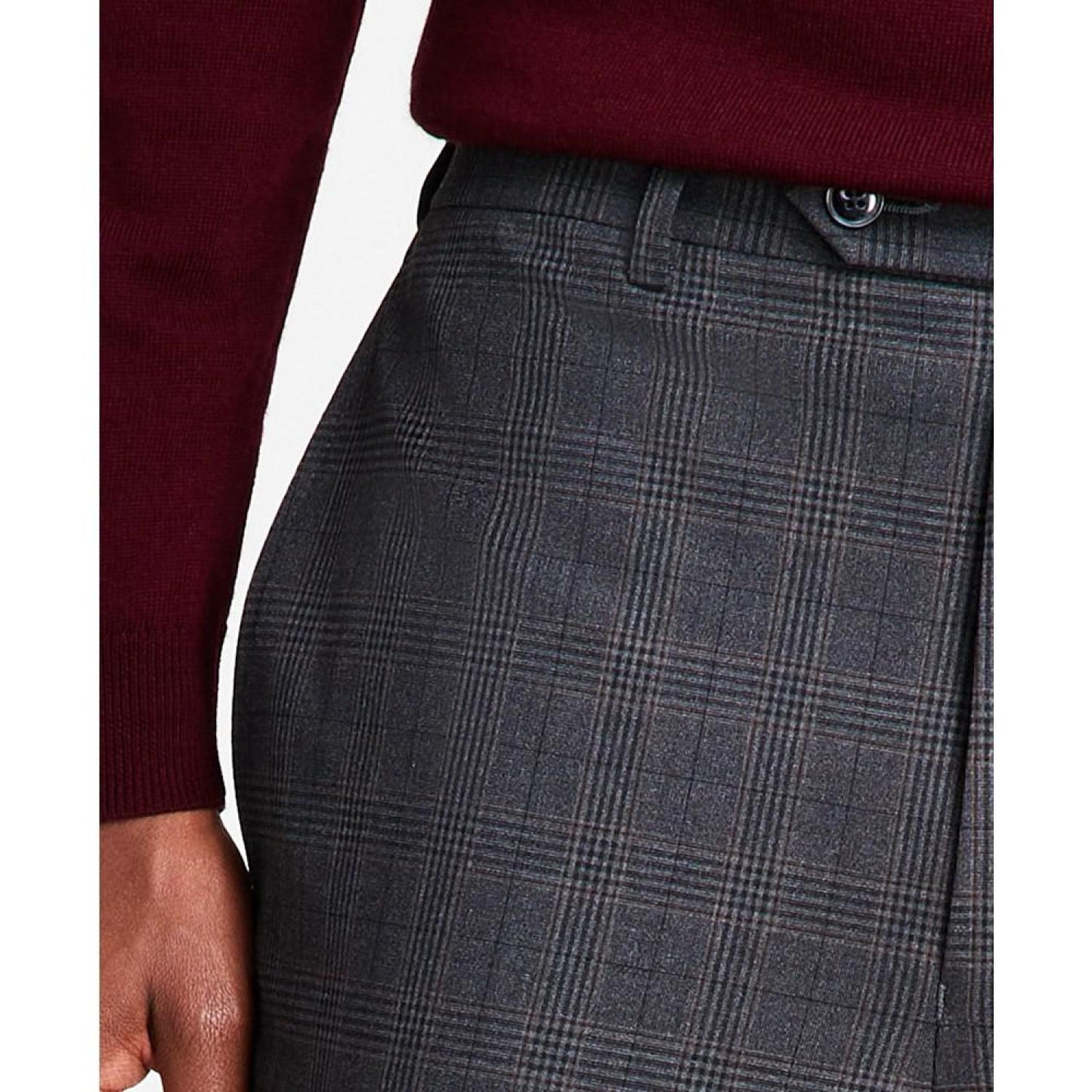 Men's Classic Fit Flat Front Creased Pants