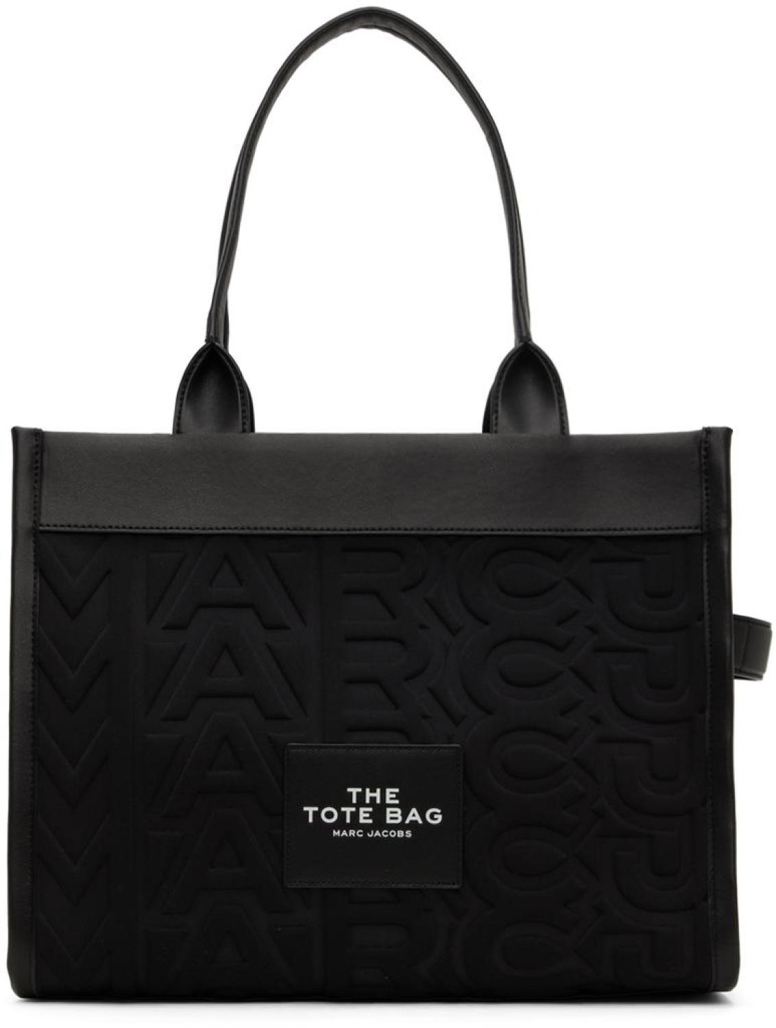 Black Large 'The Monogram' Tote
