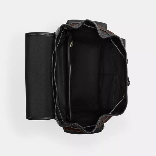 Coach Outlet Sprint Backpack In Signature Canvas With Travel Patches