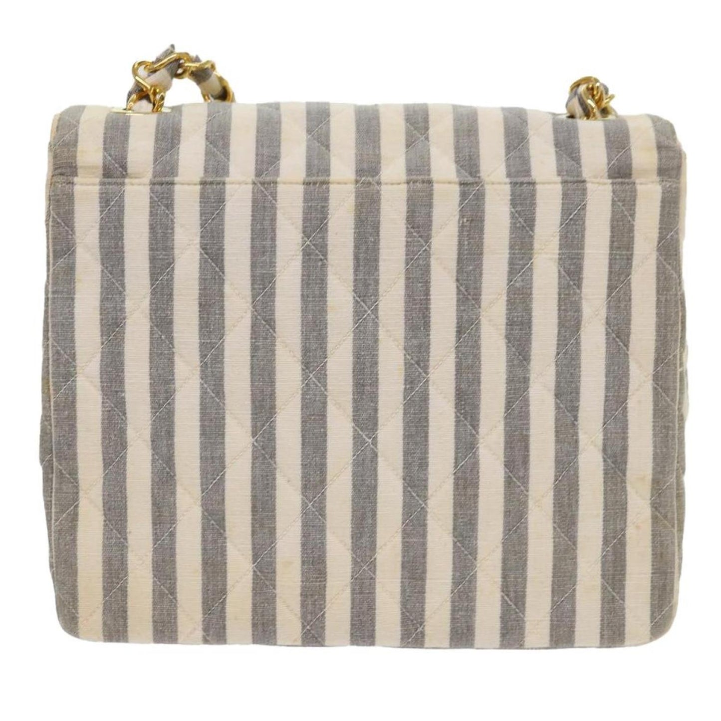 Chanel Flap Bag Canvas Shoulder Bag (Pre-Owned)