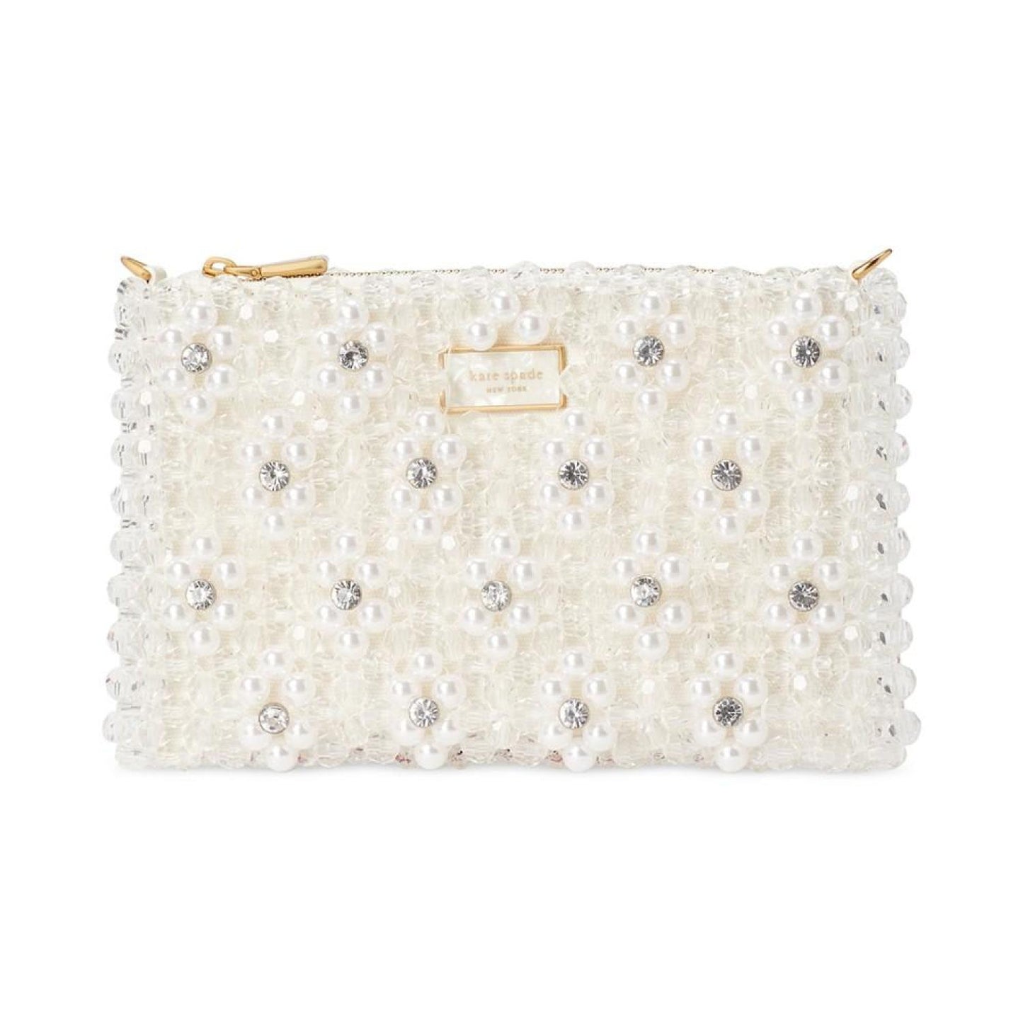 Purl Flower Beaded Mini Shoulder Bag