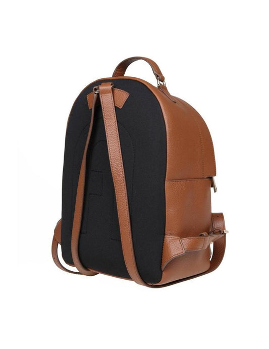 Furla Logo Lettering Zip-Up Backpack