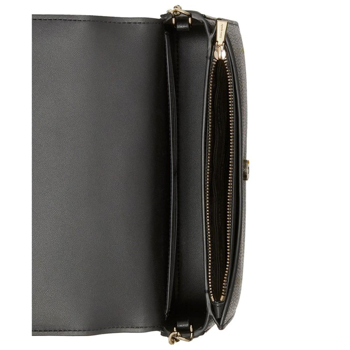 Ava Pebbled Leather Flap Chain Wallet