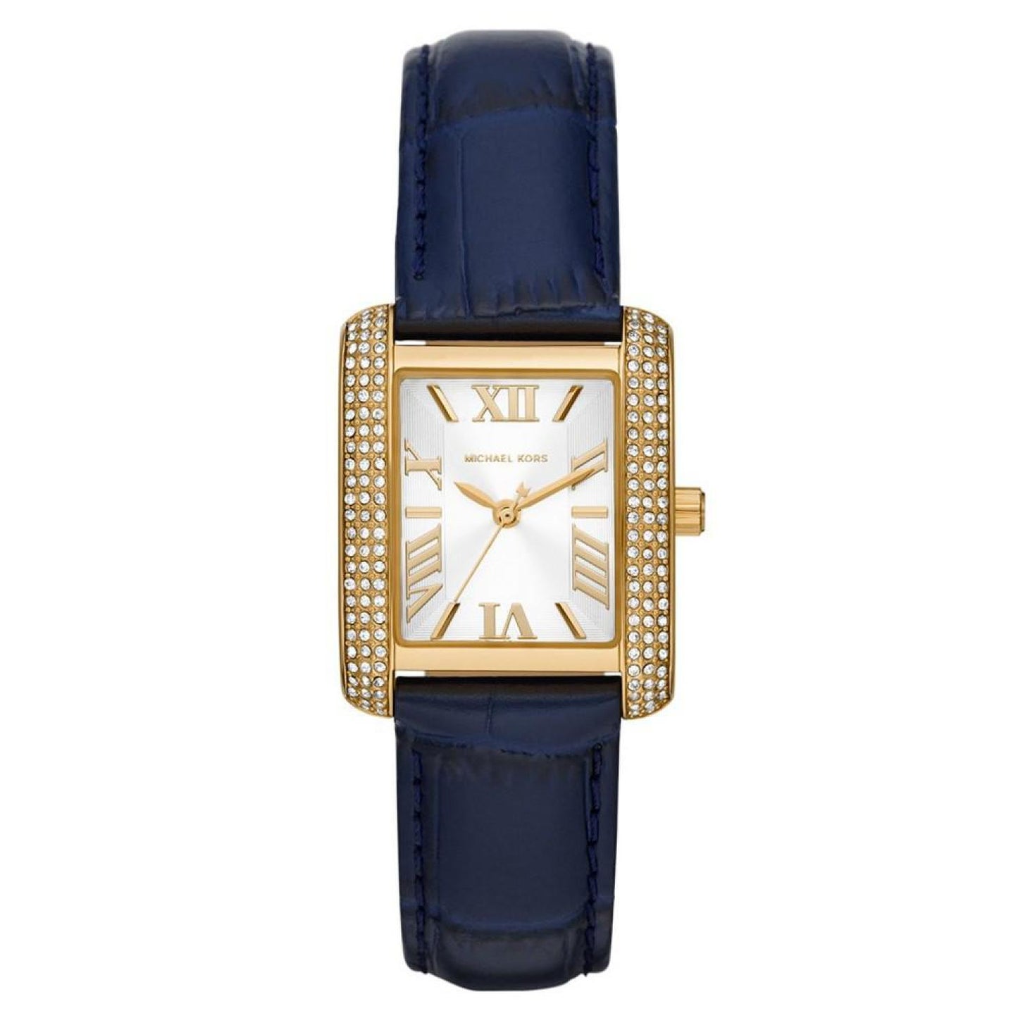 Women's Emery Three-Hand Navy Genuine Leather Watch 33mm x 27mm