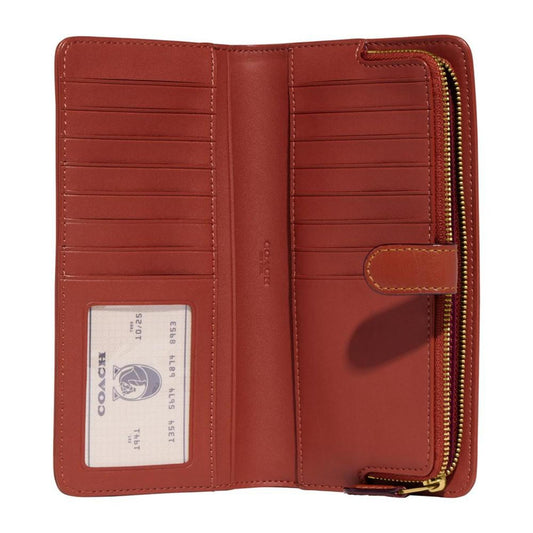 Signature Monogram Coated Canvas Skinny Wallet