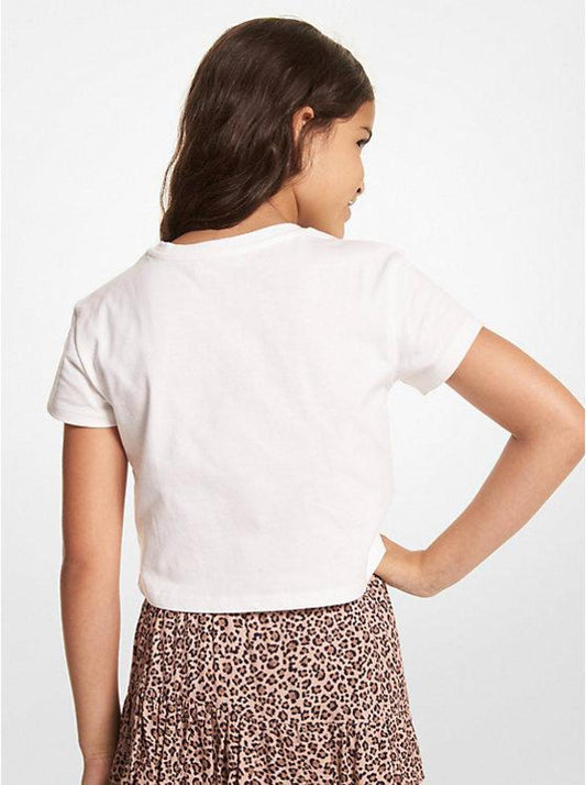 Studded Logo Cotton T-Shirt