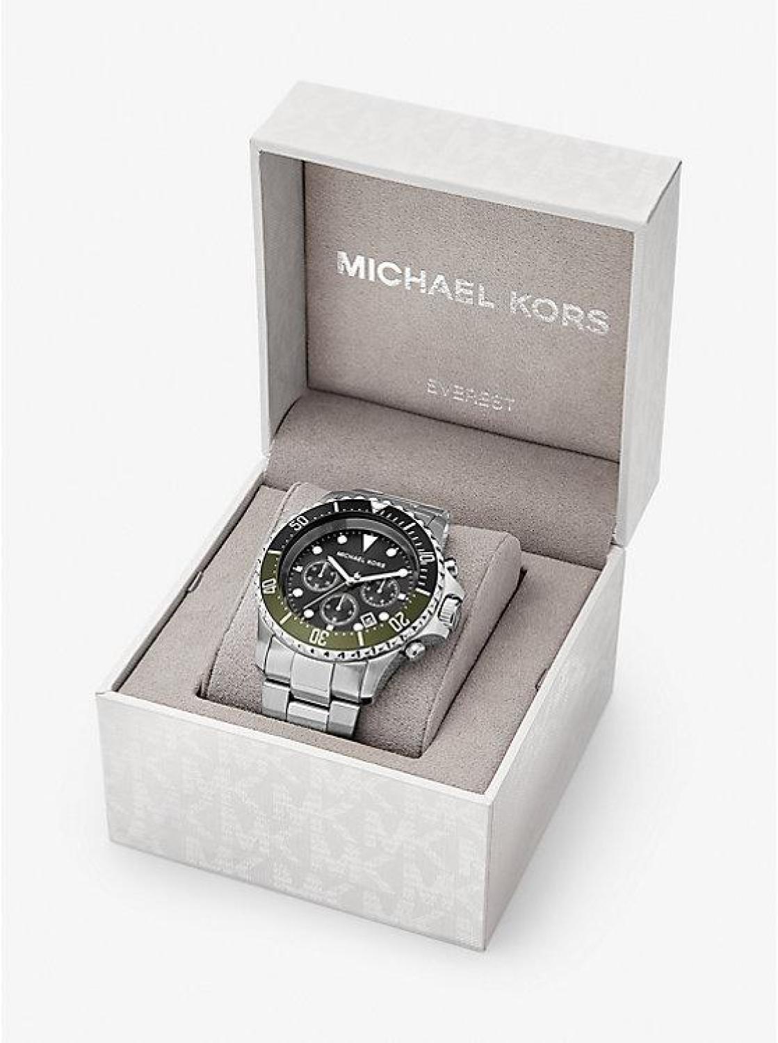 Oversized Everest Silver-Tone Watch