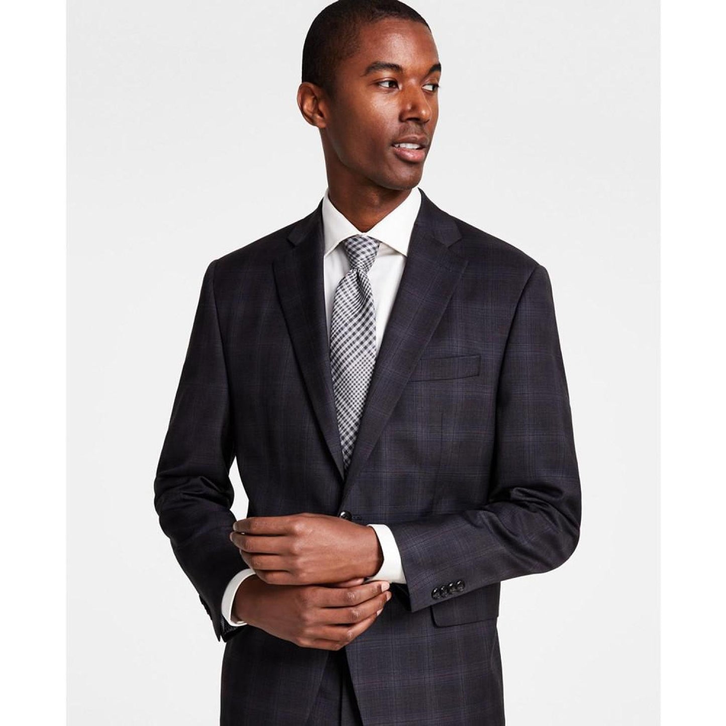 Men's Classic-Fit Wool Stretch Suit Separate Jacket