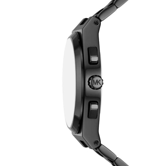 Men's Lennox Chronograph Black Stainless Steel Watch 40mm