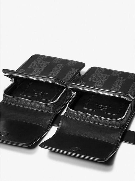 ASHYA X MICHAEL KORS Saga Signature And Leather Multi Bag