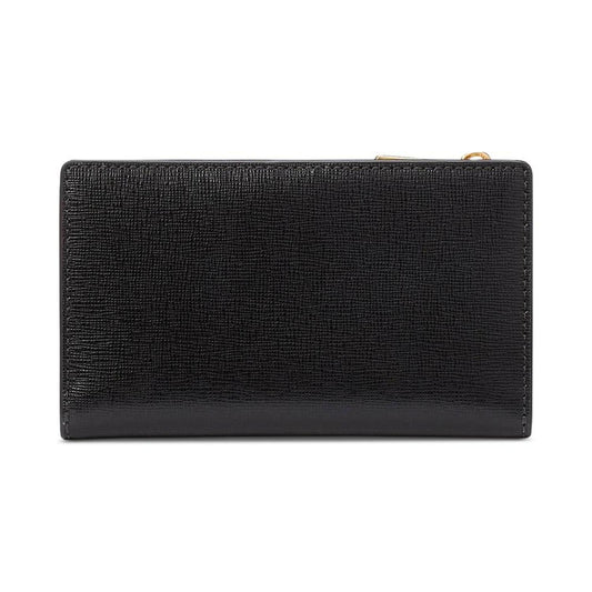 Ellie Embellished Saffiano Leather Slim Bifold Wallet