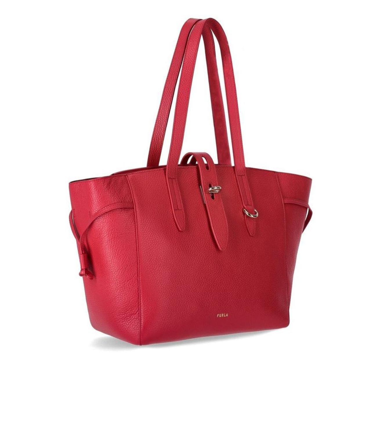 Furla Net Logo Detailed Tote Bag