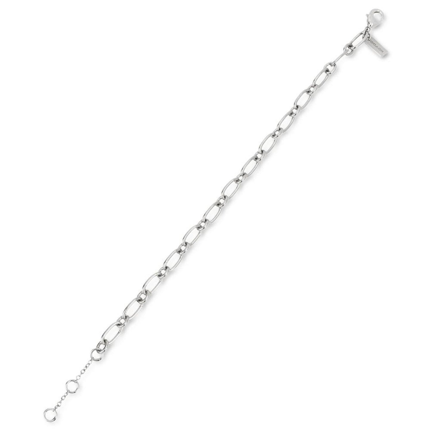 Silver-Tone Signature C Starter Chain Link Bracelet