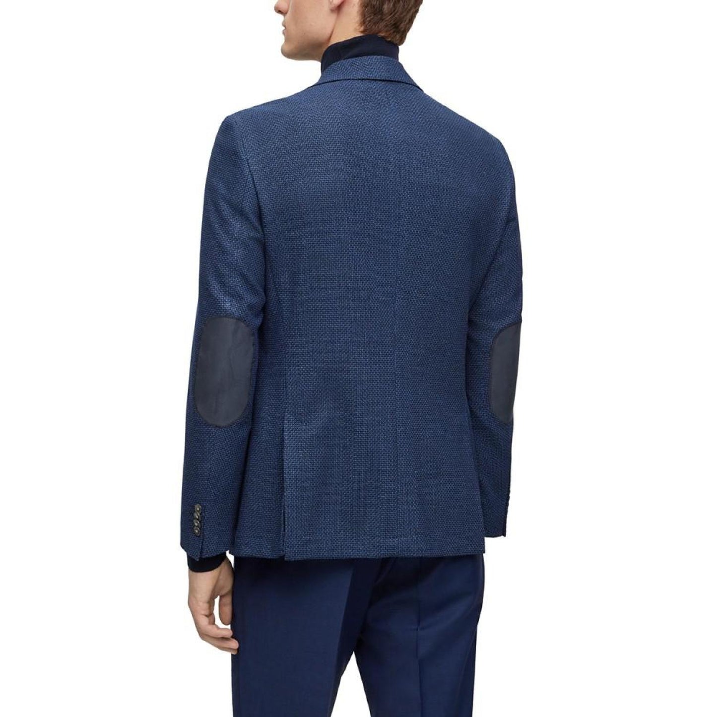 Men's Micro-Pattern Stretch Slim-Fit Jacket