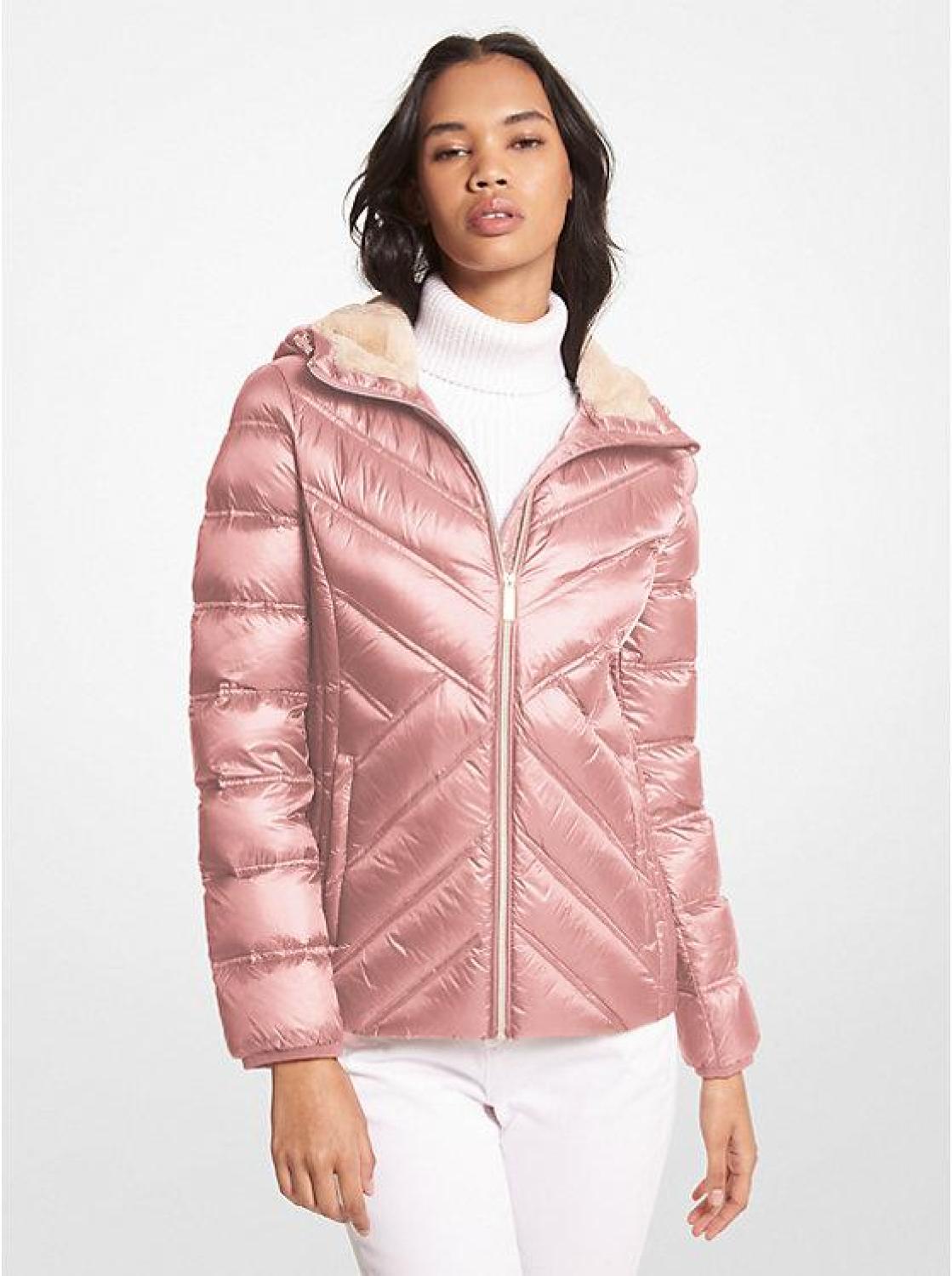 Nylon Packable Hooded Jacket