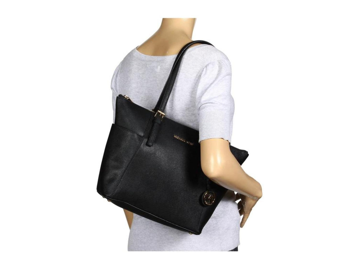 Jet Set Saffiano Top-Zip Tote