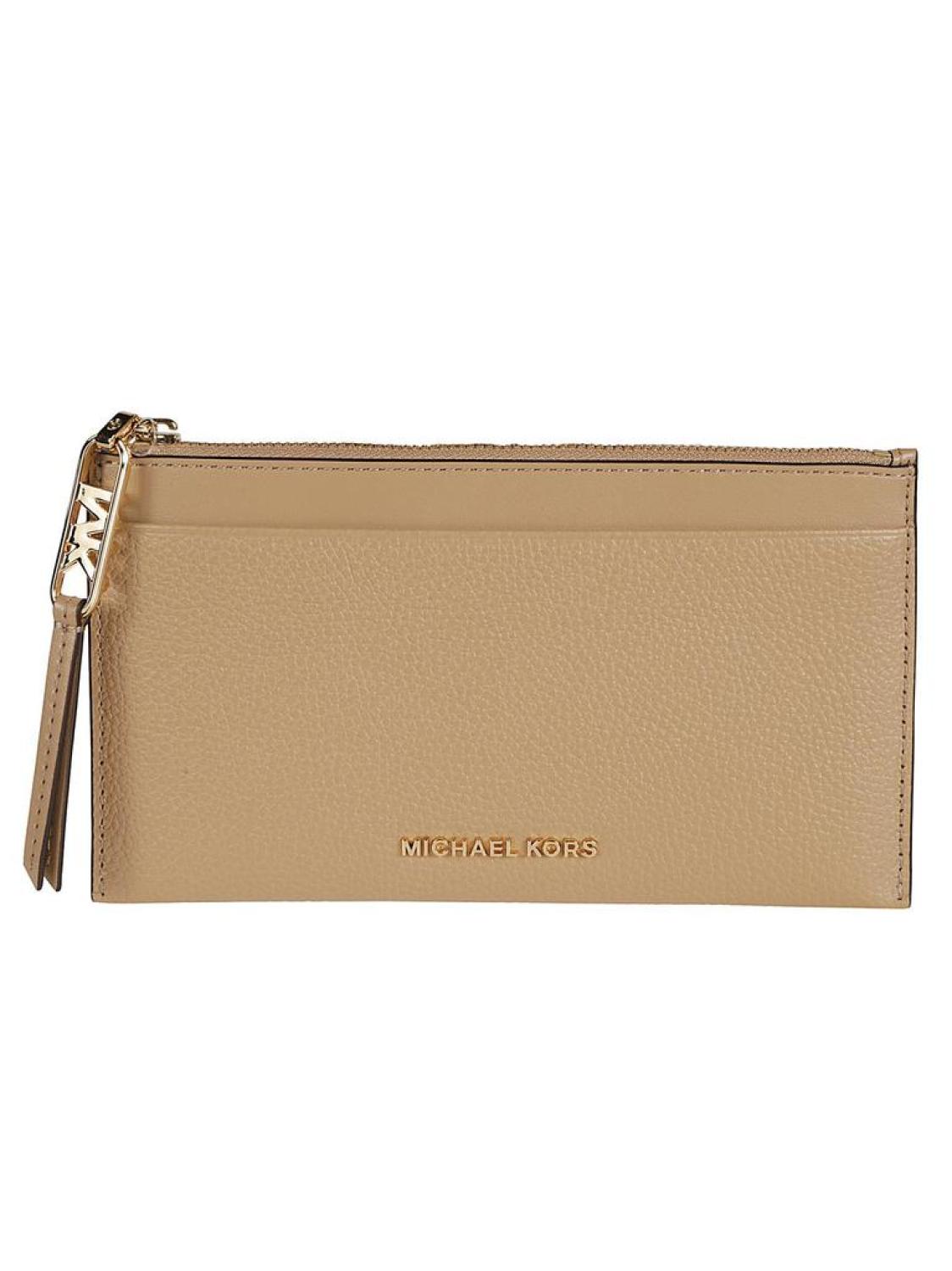 Michael Michael Kors Logo Plaque Zipped Wallet