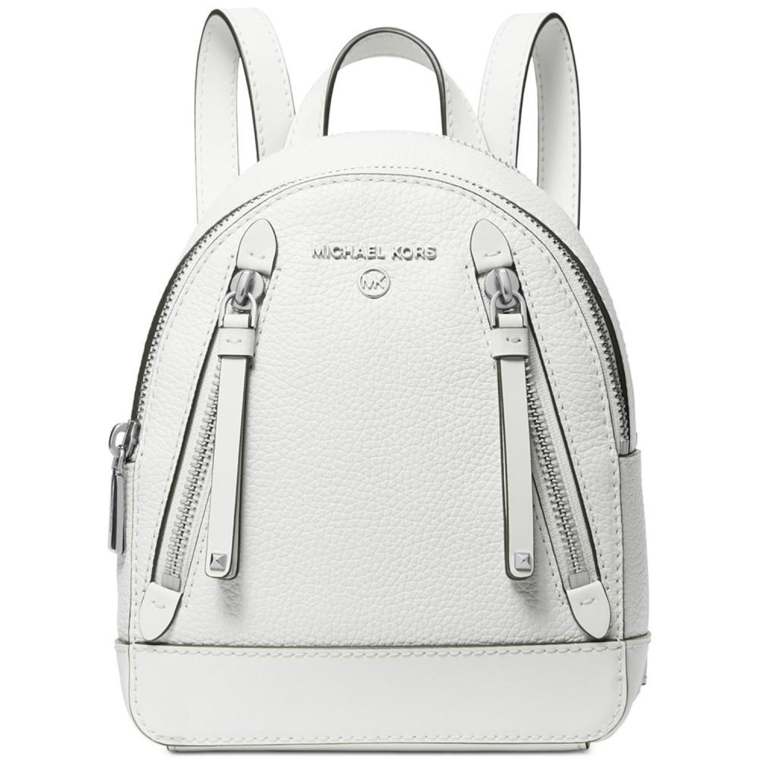 black mini backpack michael kors Brooklyn Mini Leather Convertible Messenger Backpack