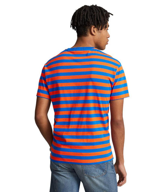 Short Sleeve Striped Crew Neck T-Shirt