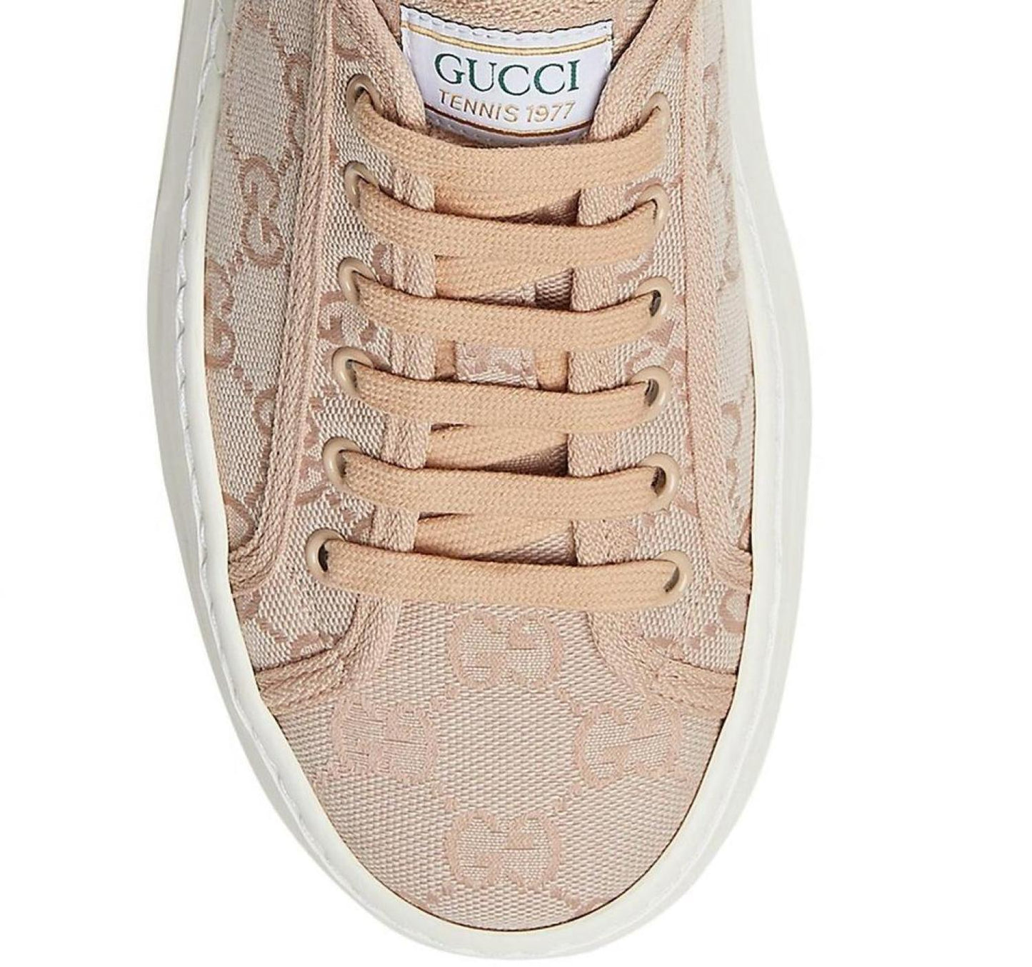 Tennis Treck Gg Canvas Platform Sneakers In Pink