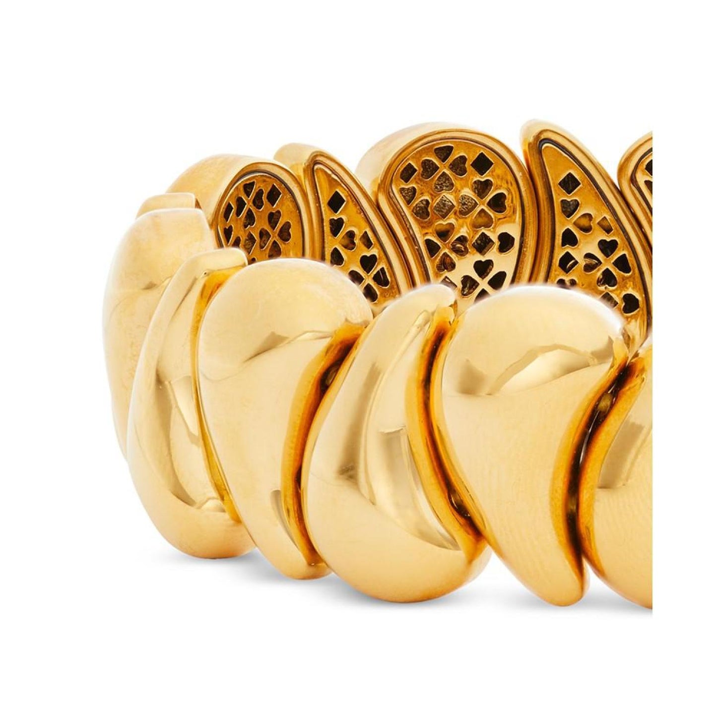 Gold-Tone Raindrop Stretch Bracelet