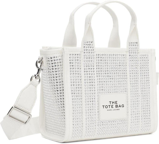 White 'The Crystal Canvas Small' Tote
