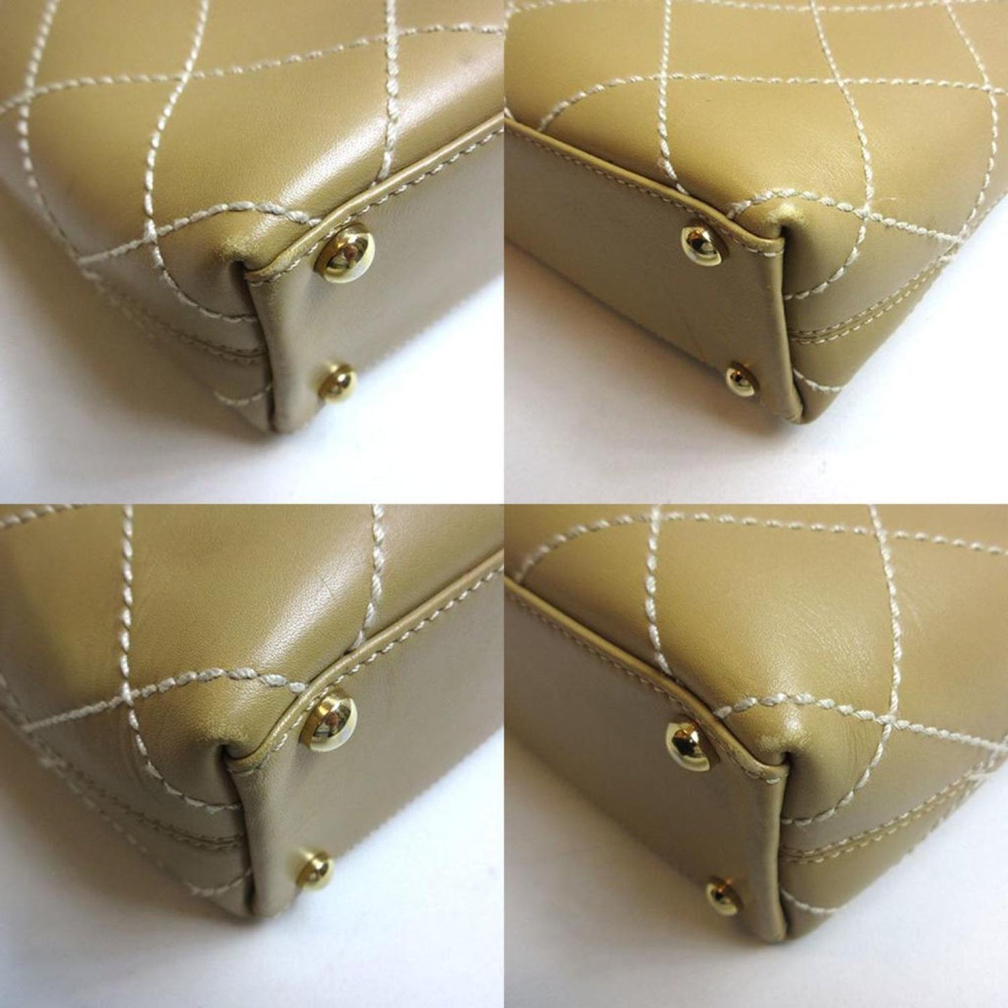 Chanel Wild Stitch  Leather Tote Bag (Pre-Owned)
