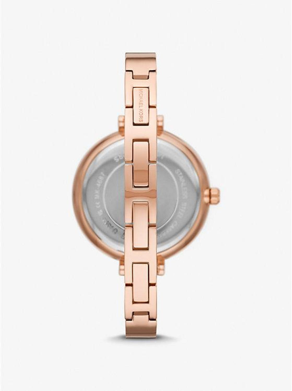 Naia Rose Gold-Tone Logo Watch