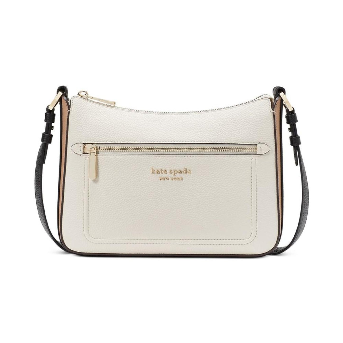Hudson Colorblocked Pebbled Leather Small Crossbody