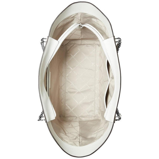 Westley Large Top Zip Leather Chain Tote