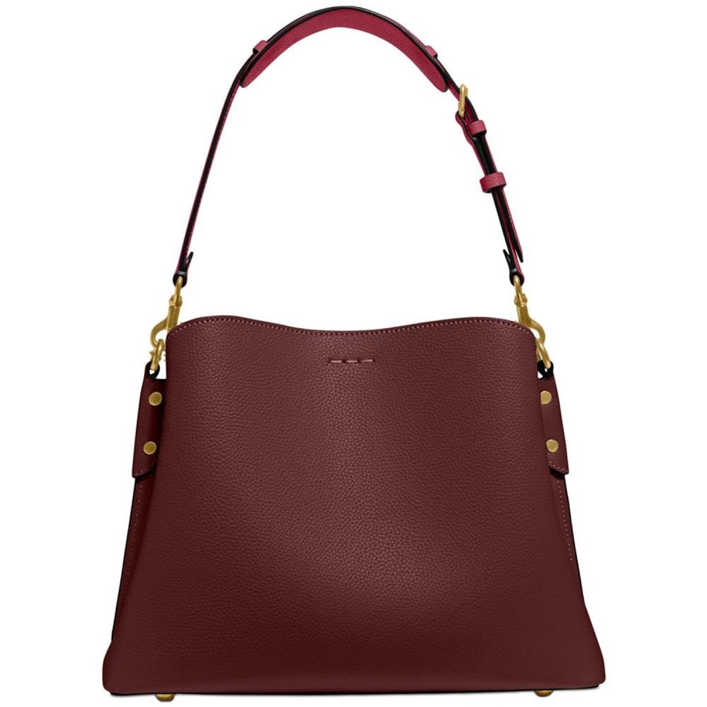 Pebble Leather Willow Shoulder Bag with Convertible Straps