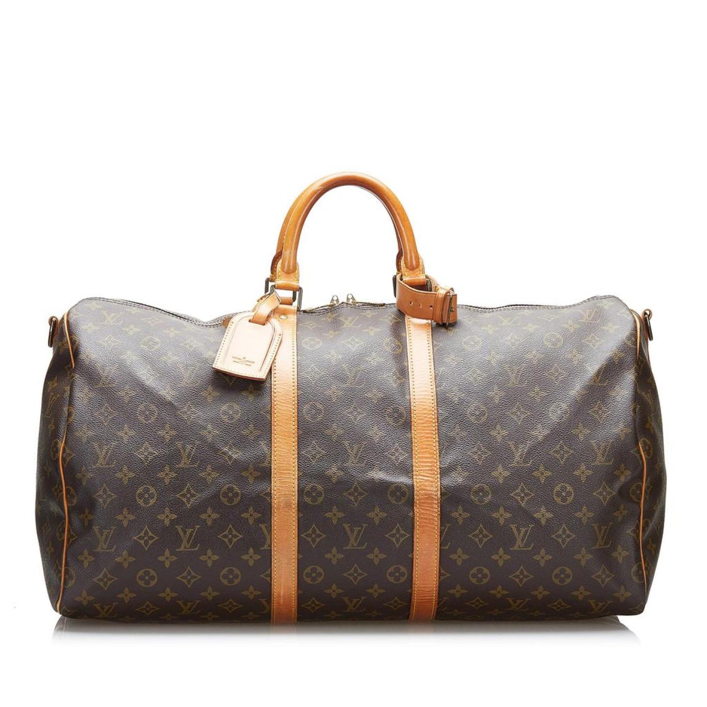 Louis Vuitton Monogram Keepall Bandouliere 55 Travel Bag (Pre-Owned)