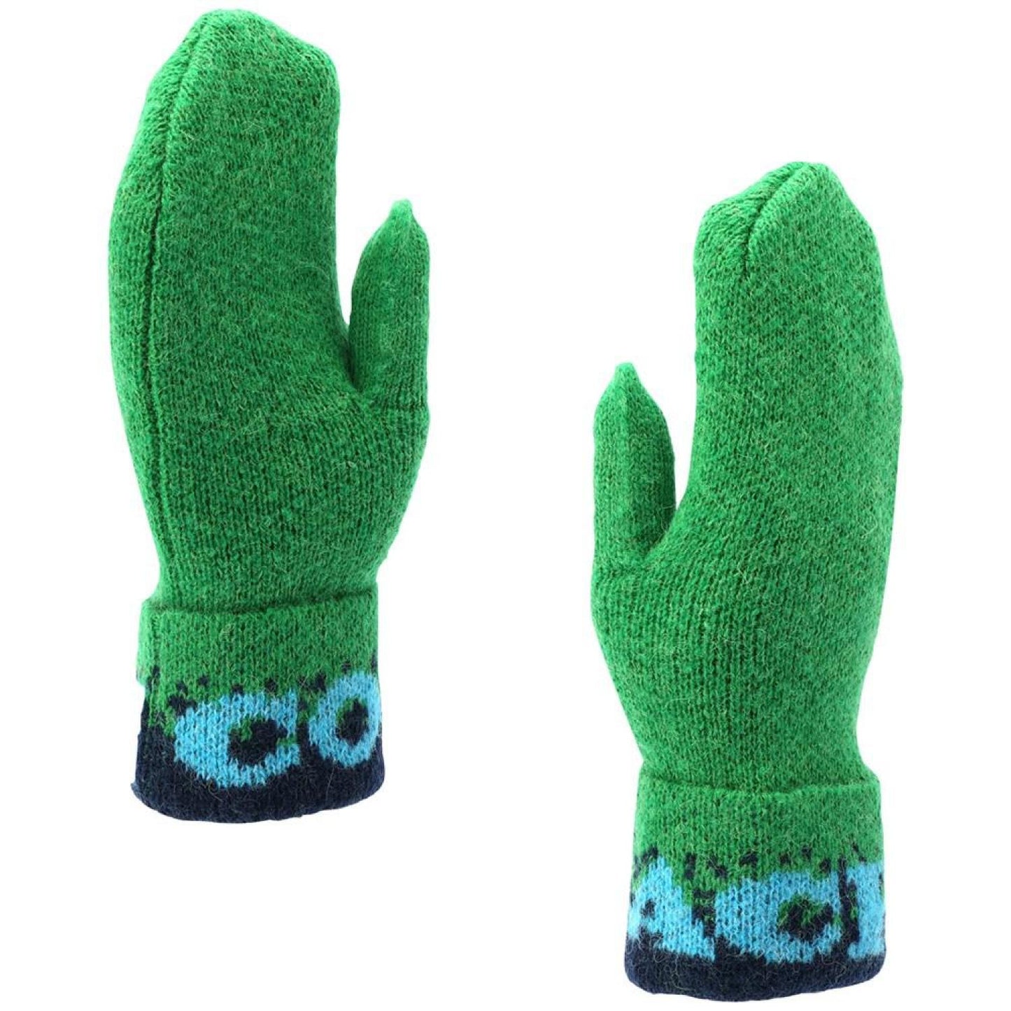 Women's Colorblocked Logo Mittens