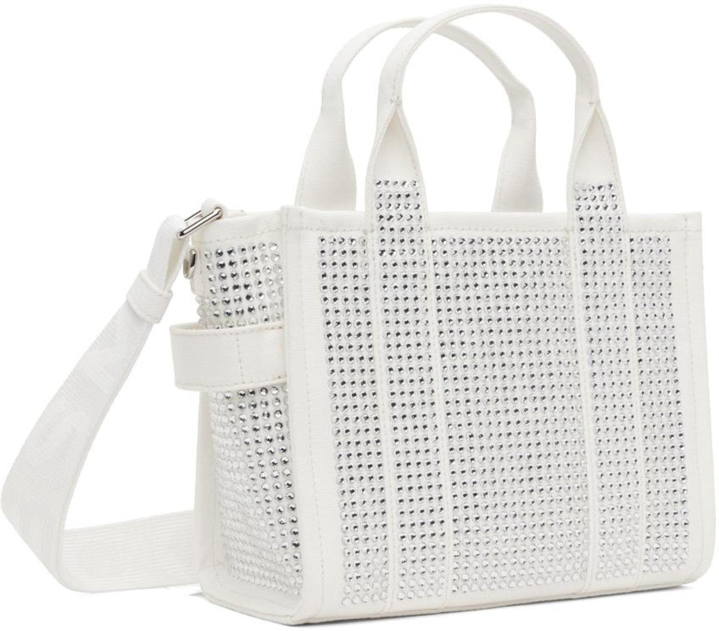 White 'The Crystal Canvas Small' Tote