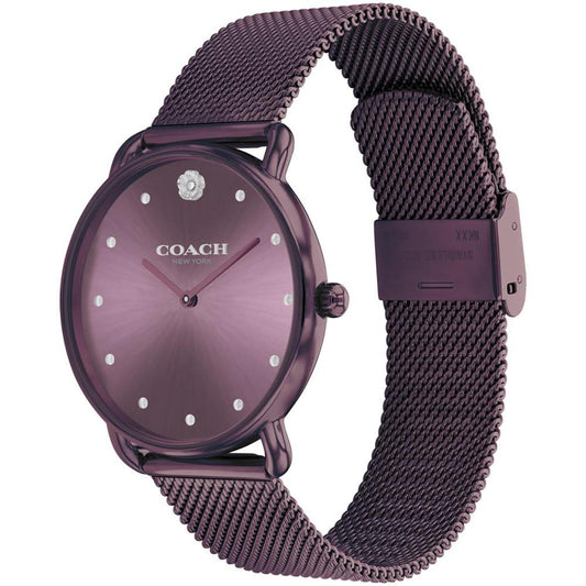 Women's Elliot Purple Stainless Steel Mesh Bracelet Watch 36mm