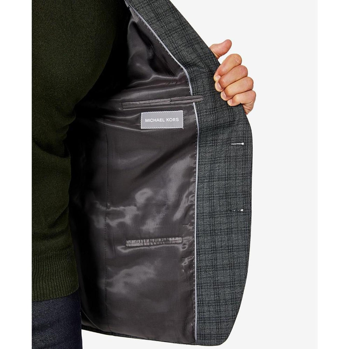 Men's Modern-Fit Pattern Check Sport Coats