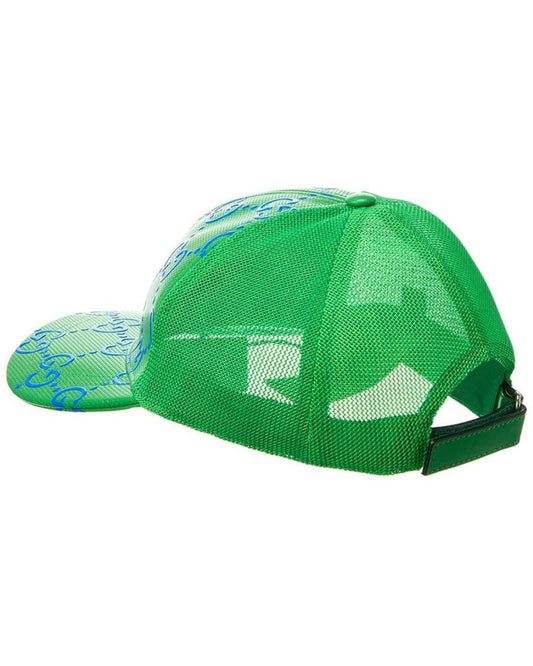 Gucci Leather & Mesh Cap