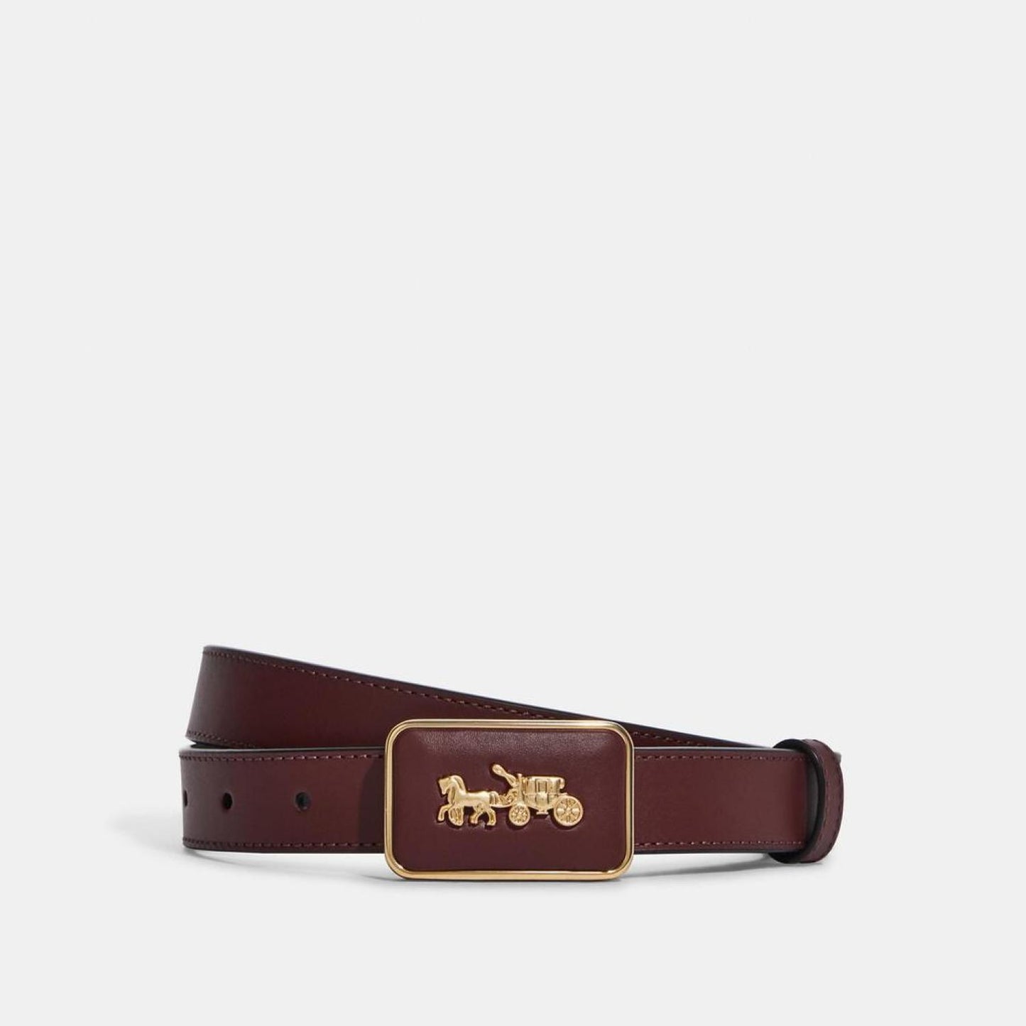 Coach Outlet Grace Plaque Buckle Belt, 25 Mm