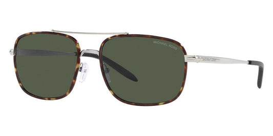 Michael Kors Men's MK1133J-101482 Glasgow 60mm Silver / Dark Tortoise Sunglasses