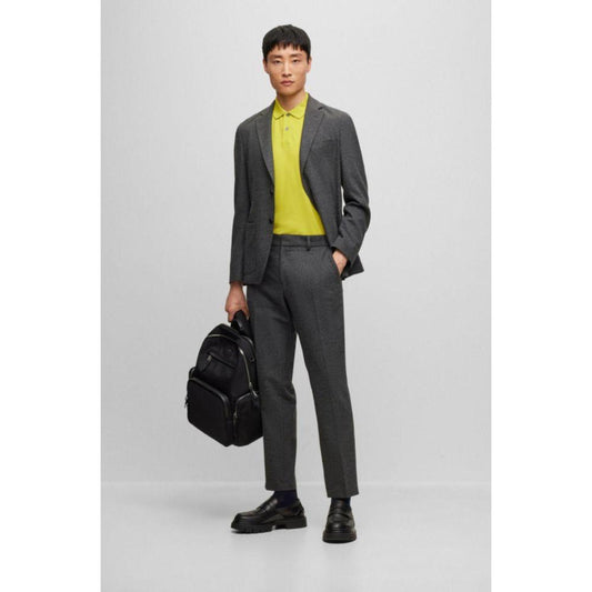 Structured-nylon backpack with logo lettering