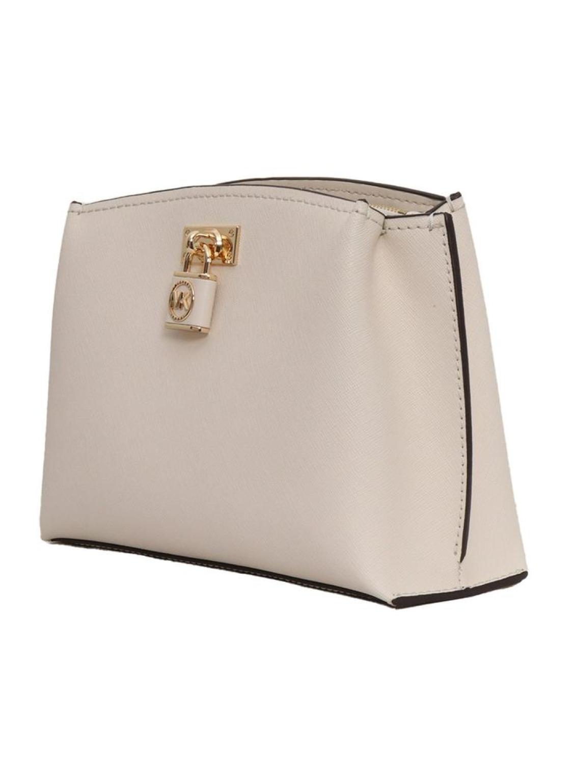 Michael Kors Ruby Logo Plaque Zipped Medium Messenger Bag